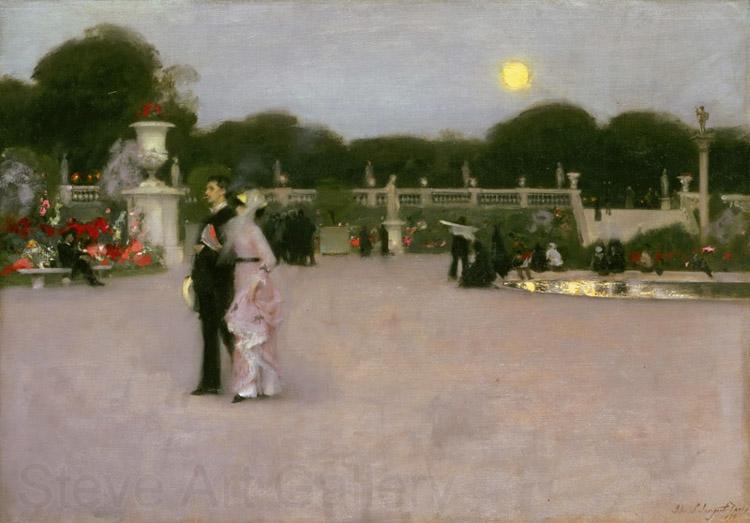 John Singer Sargent The Luxembourg Gardens at Twilight (mk18) Germany oil painting art